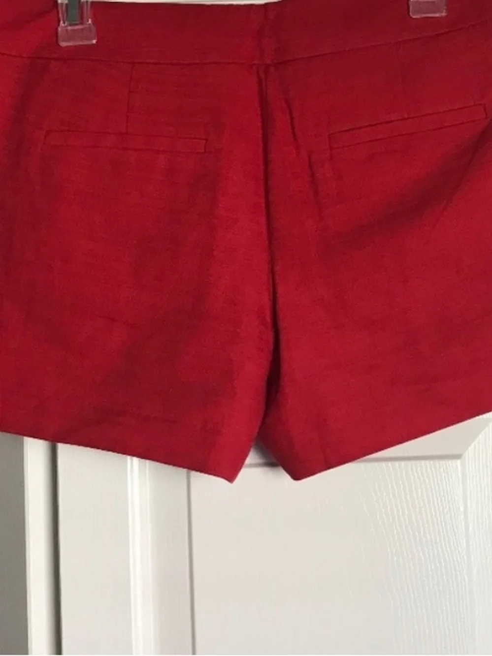 J. Crew Red High-Waist Pleated Women's Shorts